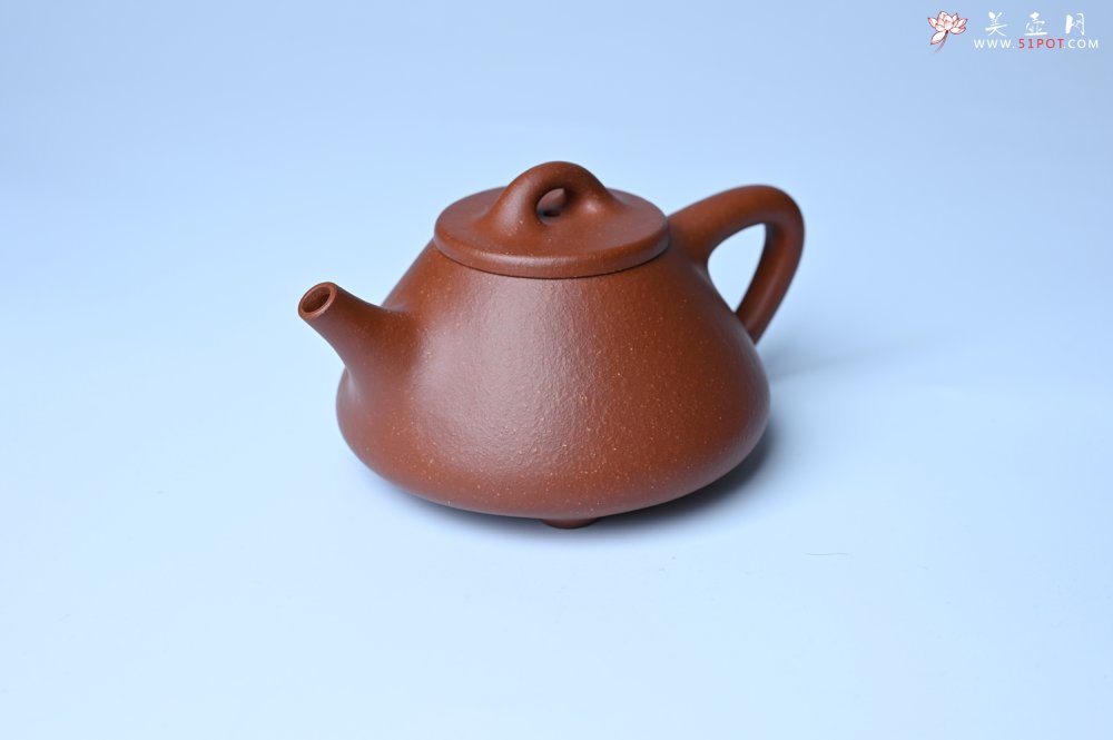 紫砂壶图片：美壶特惠 精致特好黄龙山宝山矿区红降坡泥小子冶石瓢壶 - 宜兴紫砂壶网