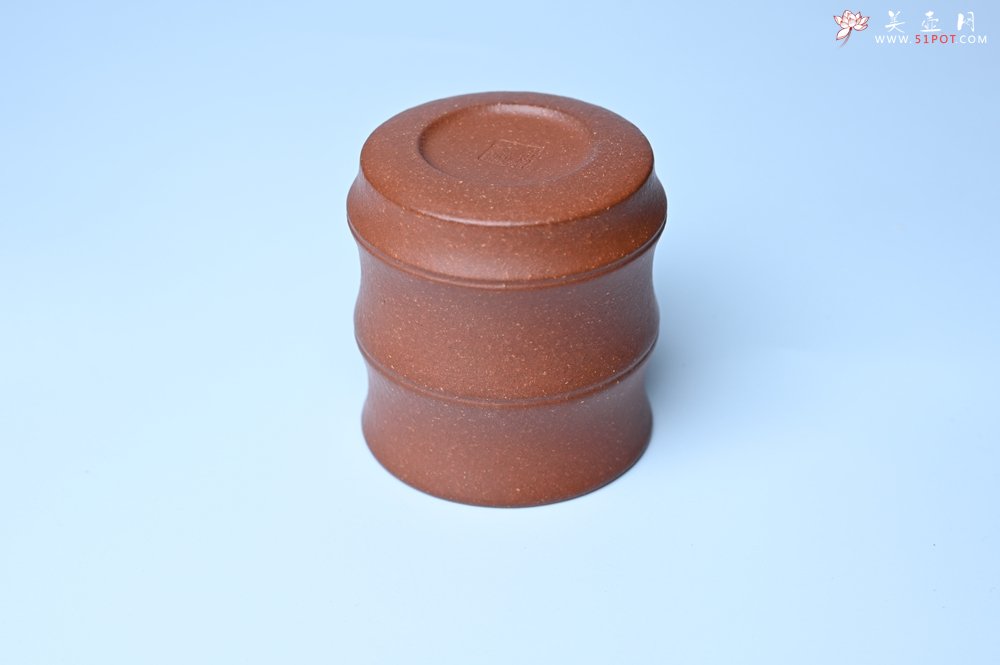 紫砂壶图片：美杯特惠 精致厚实特好降坡泥竹节主人杯 - 宜兴紫砂壶网