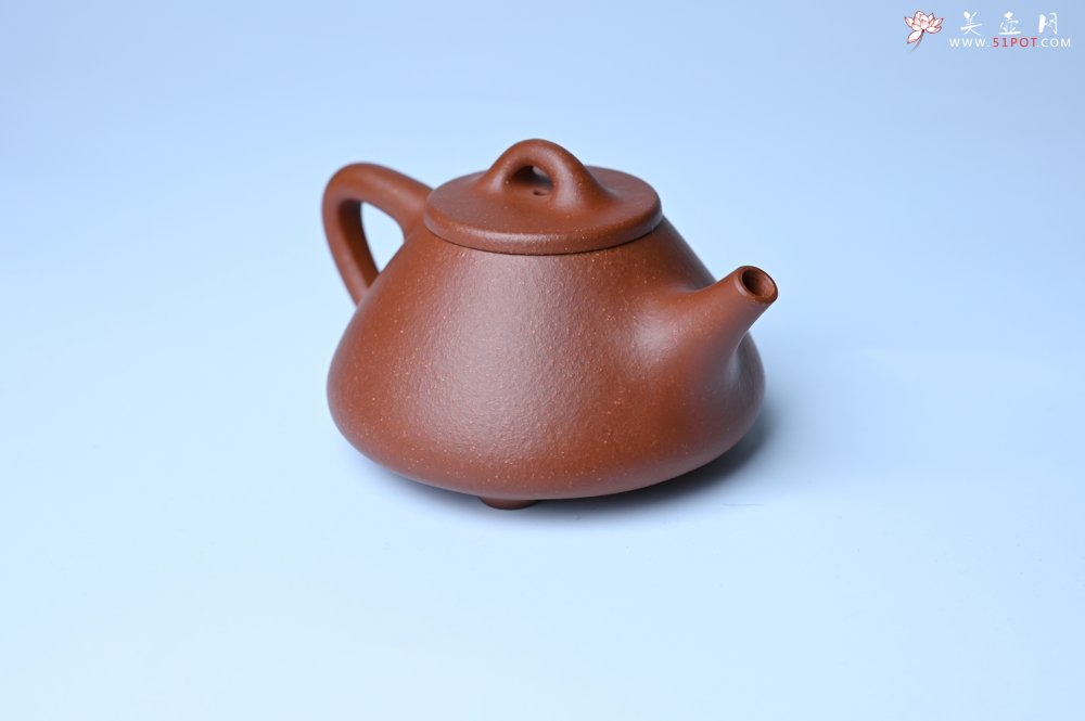 紫砂壶图片：美壶特惠 精致特好黄龙山宝山矿区红降坡泥小子冶石瓢壶 - 宜兴紫砂壶网
