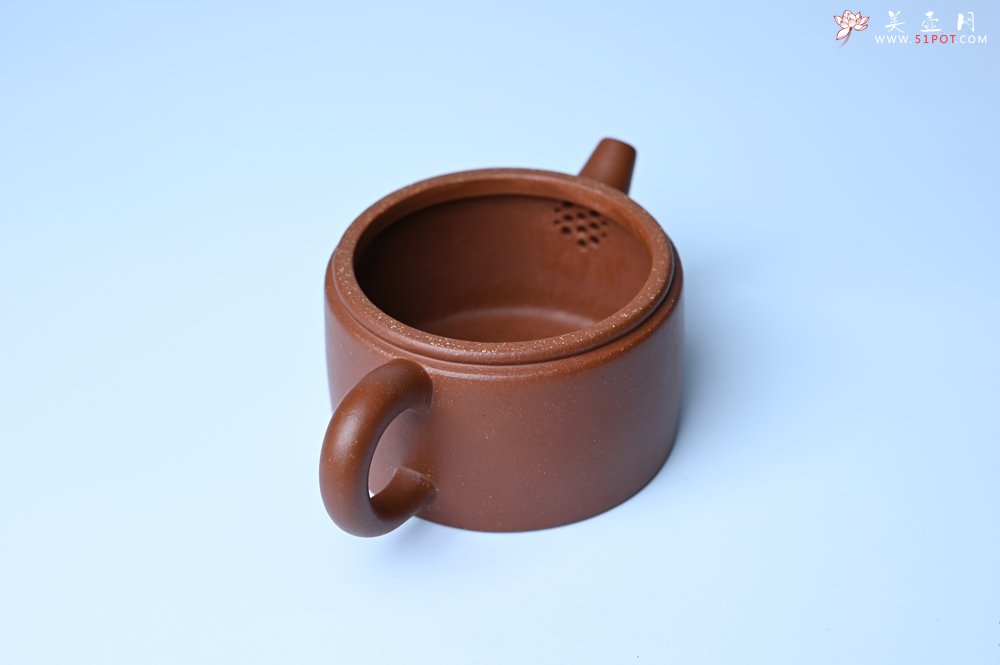 紫砂壶图片：潜力股周小培全手工演绎特好降坡泥汉瓦壶 大口盖 - 宜兴紫砂壶网