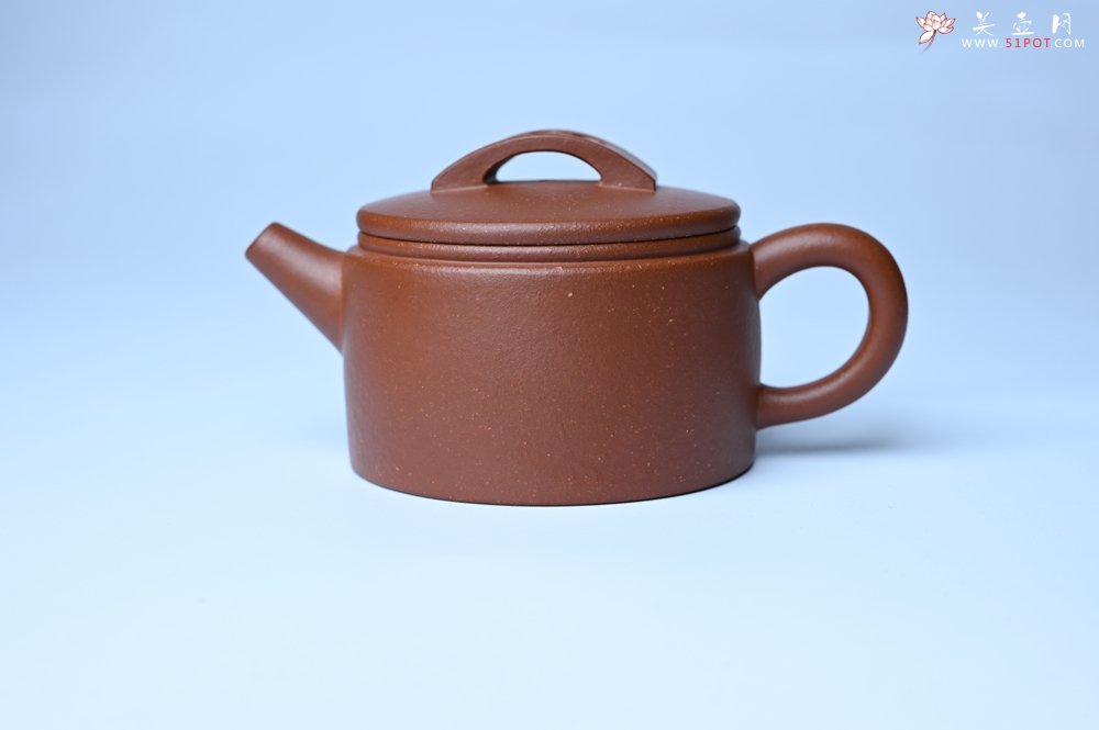 紫砂壶图片：潜力股周小培全手工演绎特好降坡泥汉瓦壶 大口盖 - 宜兴紫砂壶网