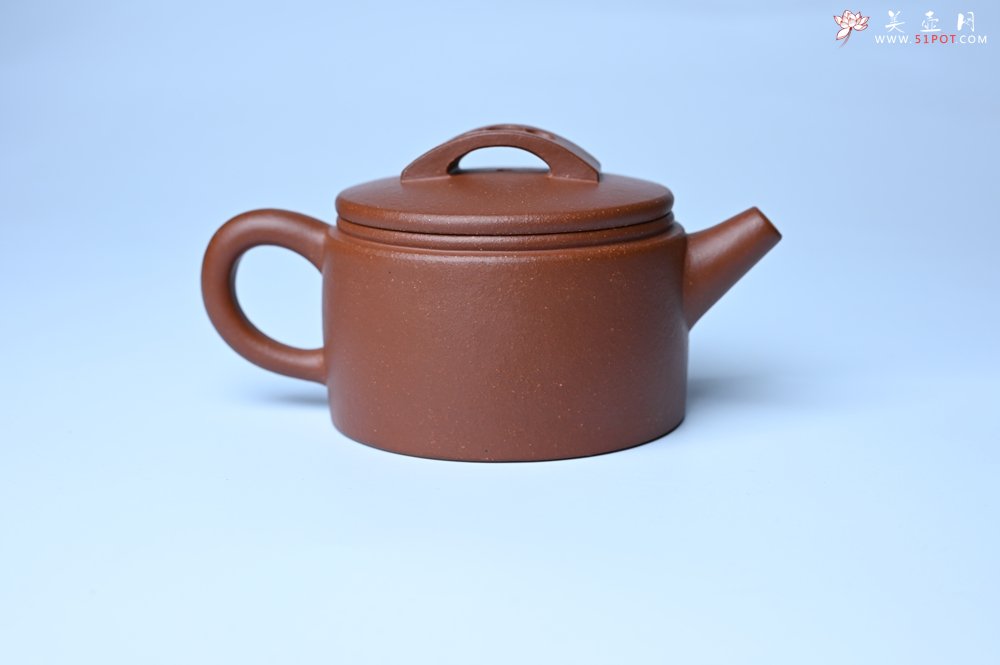 紫砂壶图片：潜力股周小培全手工演绎特好降坡泥汉瓦壶 大口盖 - 宜兴紫砂壶网