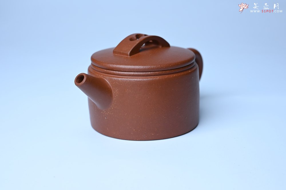 紫砂壶图片：潜力股周小培全手工演绎特好降坡泥汉瓦壶 大口盖 - 宜兴紫砂壶网