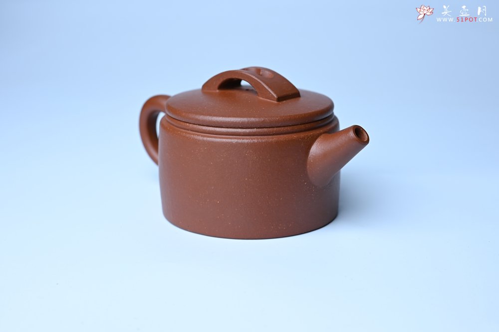 紫砂壶图片：潜力股周小培全手工演绎特好降坡泥汉瓦壶 大口盖 - 宜兴紫砂壶网