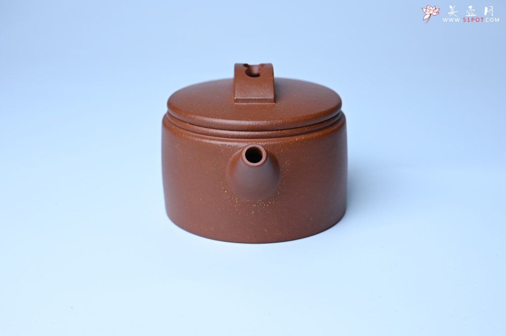 紫砂壶图片：潜力股周小培全手工演绎特好降坡泥汉瓦壶 大口盖 - 宜兴紫砂壶网