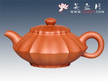 紫砂壶图片：舒纹壶 - 宜兴紫砂壶网