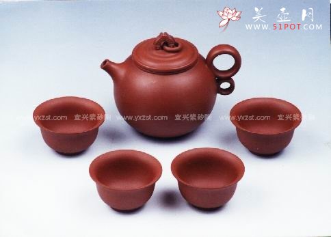 紫砂壶图片：双鱼套壶 - 宜兴紫砂壶网