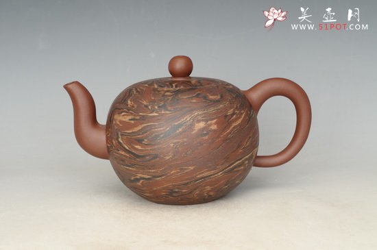 紫砂壶图片：绞泥圆珠 - 宜兴紫砂壶网