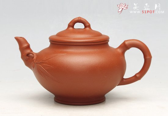 紫砂壶图片：小型竹节 - 宜兴紫砂壶网