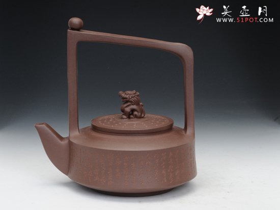 紫砂壶图片：天龙顶珠 - 宜兴紫砂壶网