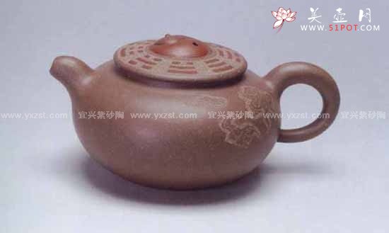 紫砂壶图片：福寿安康壶 - 宜兴紫砂壶网