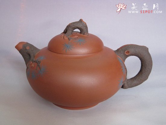紫砂壶图片：松针 280CC - 宜兴紫砂壶网