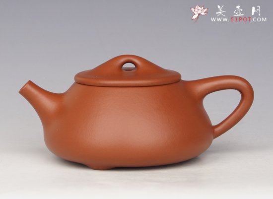 紫砂壶图片：朱泥石瓢 - 宜兴紫砂壶网