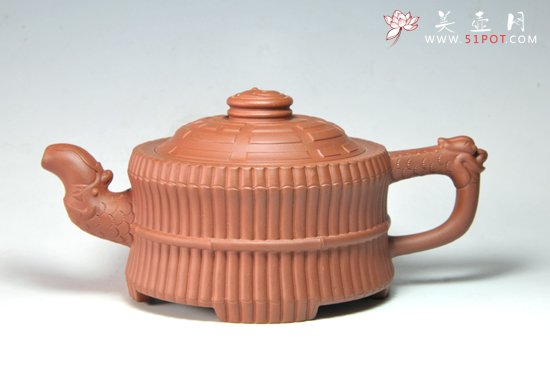 紫砂壶图片：龙头一捆竹 - 宜兴紫砂壶网