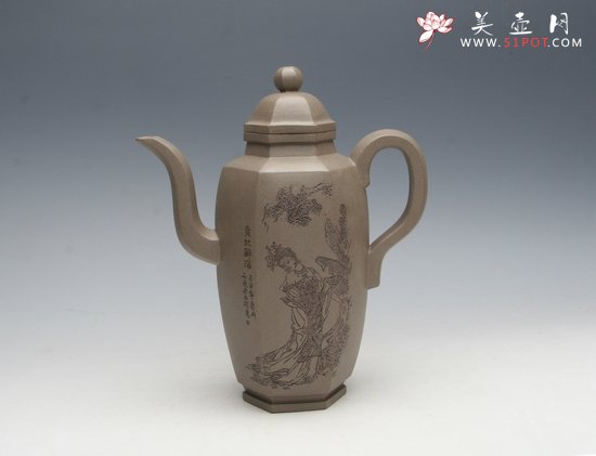 紫砂壶图片：贵妃醉酒 - 宜兴紫砂壶网