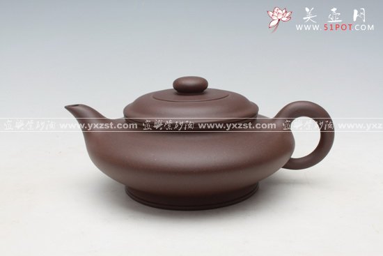 紫砂壶图片：虚扁 - 宜兴紫砂壶网