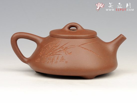 紫砂壶图片：子冶石瓢(全手工) - 宜兴紫砂壶网