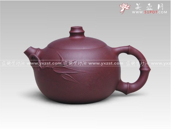 紫砂壶图片：西施竹 - 宜兴紫砂壶网