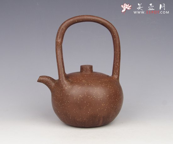 紫砂壶图片：玉麟铺砂提梁 - 宜兴紫砂壶网