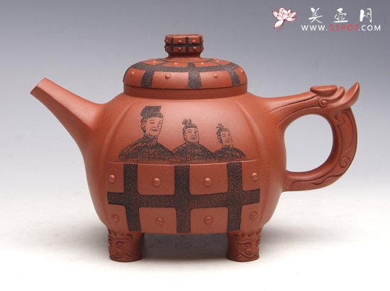 紫砂壶图片：秦俑壶 - 宜兴紫砂壶网