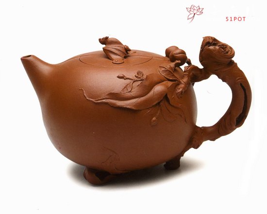 紫砂壶图片：福寿 - 宜兴紫砂壶网