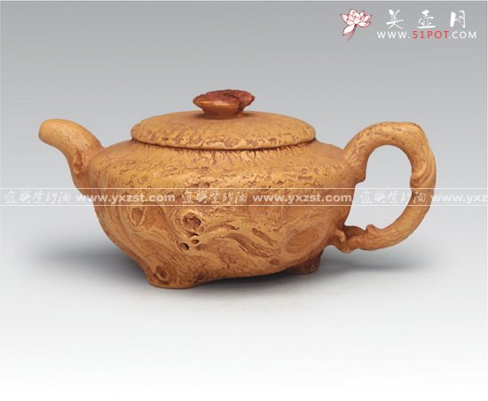 紫砂壶图片：灵芝供春 - 宜兴紫砂壶网