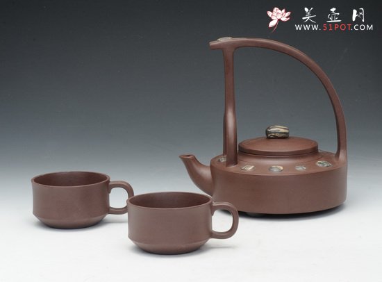 紫砂壶图片：鹧鸪提梁 - 宜兴紫砂壶网