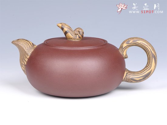 紫砂壶图片：- 绞泥凤鸣 - - 宜兴紫砂壶网