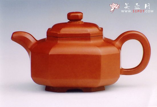 紫砂壶图片：四方侧角 - 宜兴紫砂壶网