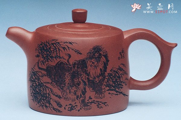 紫砂壶图片：中井栏 - 宜兴紫砂壶网