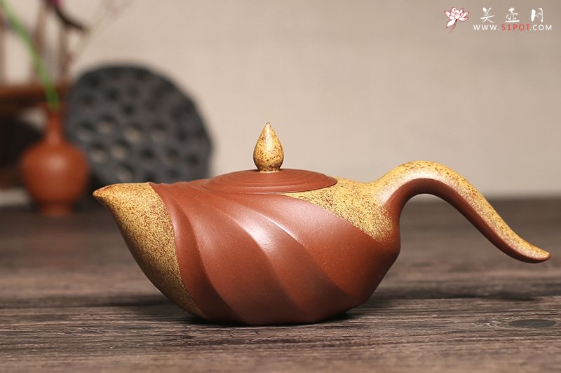 紫砂壶图片：雨打芭蕉 - 宜兴紫砂壶网