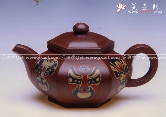 紫砂壶图片：长六方 - 宜兴紫砂壶网