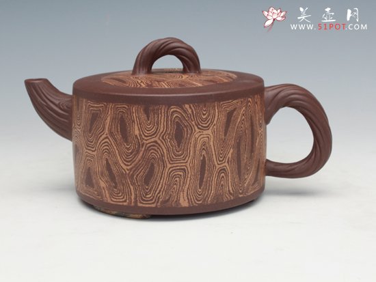 紫砂壶图片：树音 绞泥 - 宜兴紫砂壶网