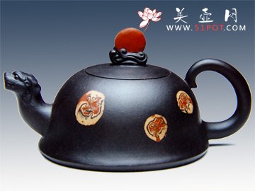 紫砂壶图片：龙腾旭日 - 宜兴紫砂壶网
