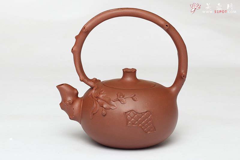 紫砂壶图片：石榴提梁 - 宜兴紫砂壶网