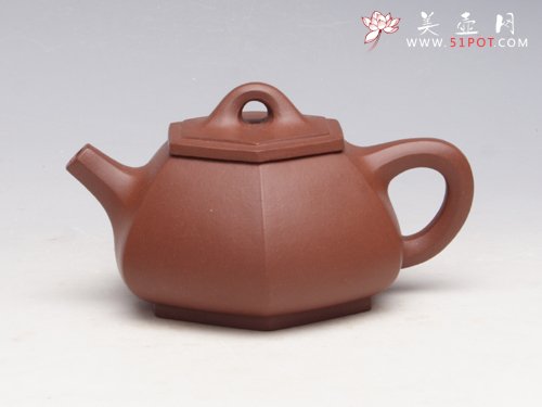 紫砂壶图片：六方石瓢 - 宜兴紫砂壶网