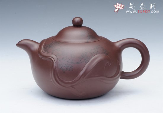 紫砂壶图片：西施浣纱 - 宜兴紫砂壶网