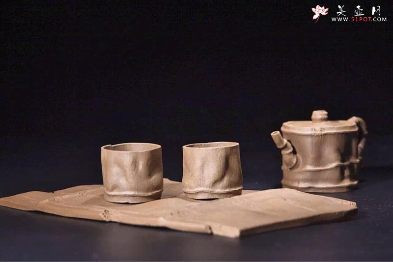 紫砂壶图片：秀竹套壶 - 宜兴紫砂壶网