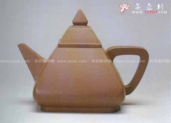 紫砂壶图片：金字塔壶 - 宜兴紫砂壶网