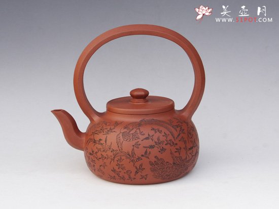 紫砂壶图片：大彬提梁 - 宜兴紫砂壶网