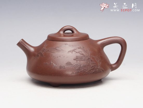 紫砂壶图片：子冶石瓢 - 宜兴紫砂壶网