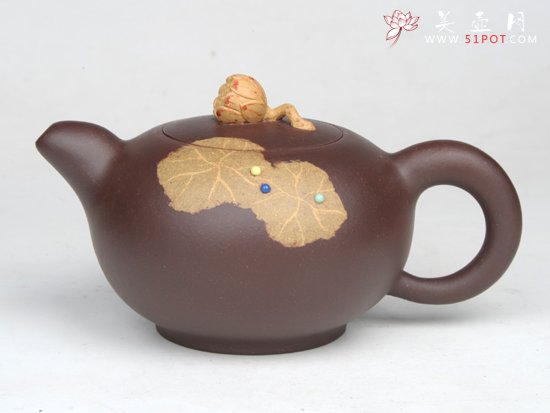 紫砂壶图片：雨露  300CC... - 宜兴紫砂壶网