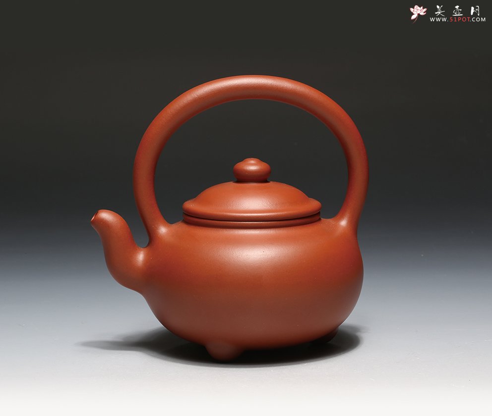 紫砂壶图片：神珠提梁 - 宜兴紫砂壶网