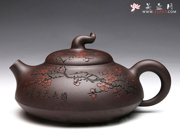 紫砂壶图片：国色天香 - 宜兴紫砂壶网