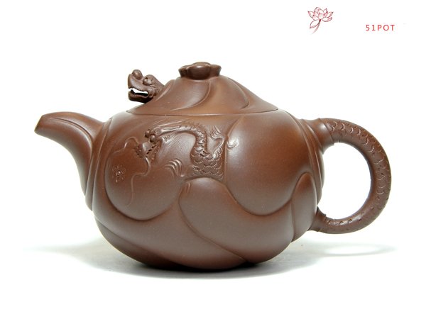 紫砂壶图片：鱼化龙 - 宜兴紫砂壶网