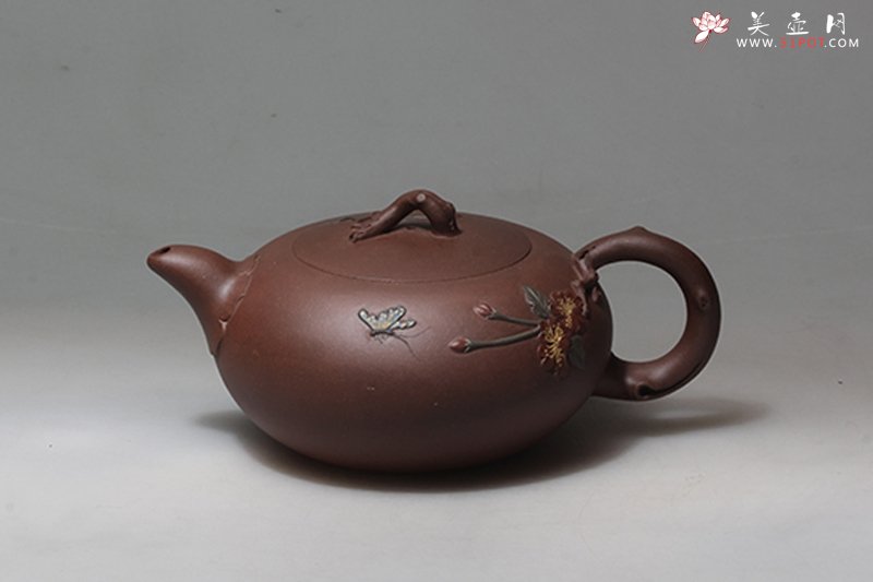 紫砂壶图片：海棠如意 - 宜兴紫砂壶网