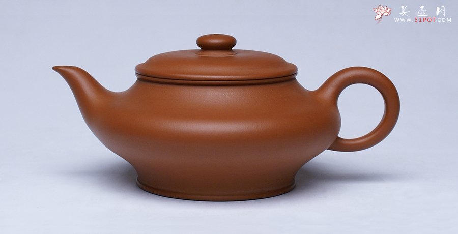 紫砂壶图片：虚扁 - 宜兴紫砂壶网