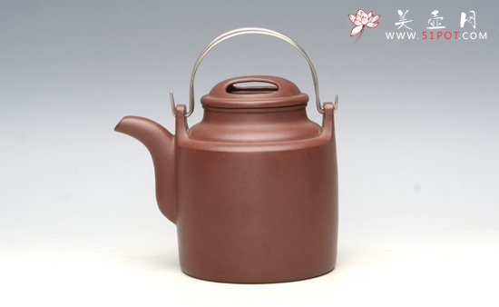 紫砂壶图片：洋桶400紫泥 - 宜兴紫砂壶网