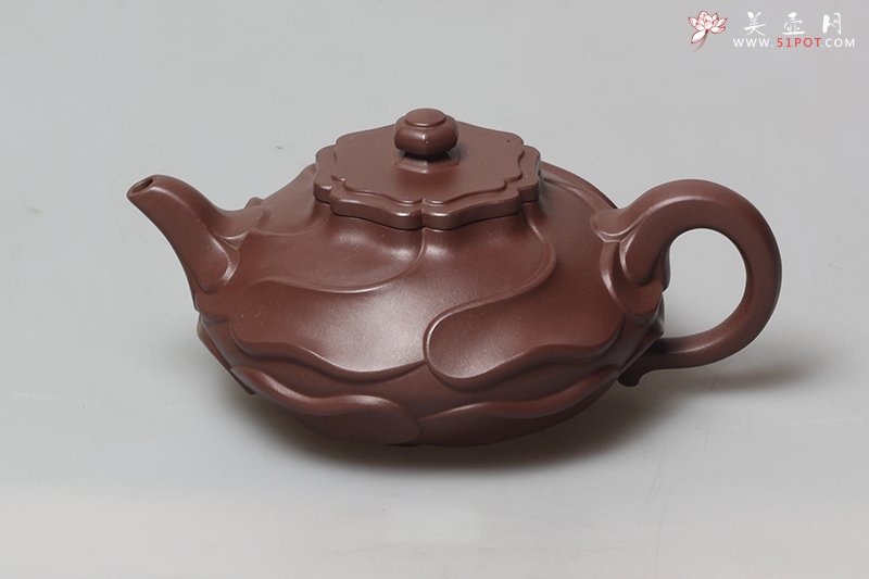 紫砂壶图片：风卷葵壶 - 宜兴紫砂壶网