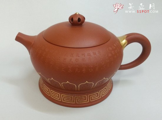 紫砂壶图片：宫灯禅络壶 - 宜兴紫砂壶网